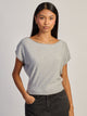 HARLOW SKYE SLOUCH TEE - HEATHER GREY