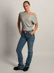 HARLOW SKYE SLOUCH TEE - HEATHER GREY HARLOW - Boathouse USA