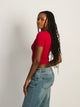 HARLOW SQUARENECK SEAMLESS TEE - RED HARLOW - Boathouse USA