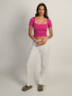HARLOW SQUARENECK SEAMLESS TEE - FUSCHIA HARLOW - Boathouse USA