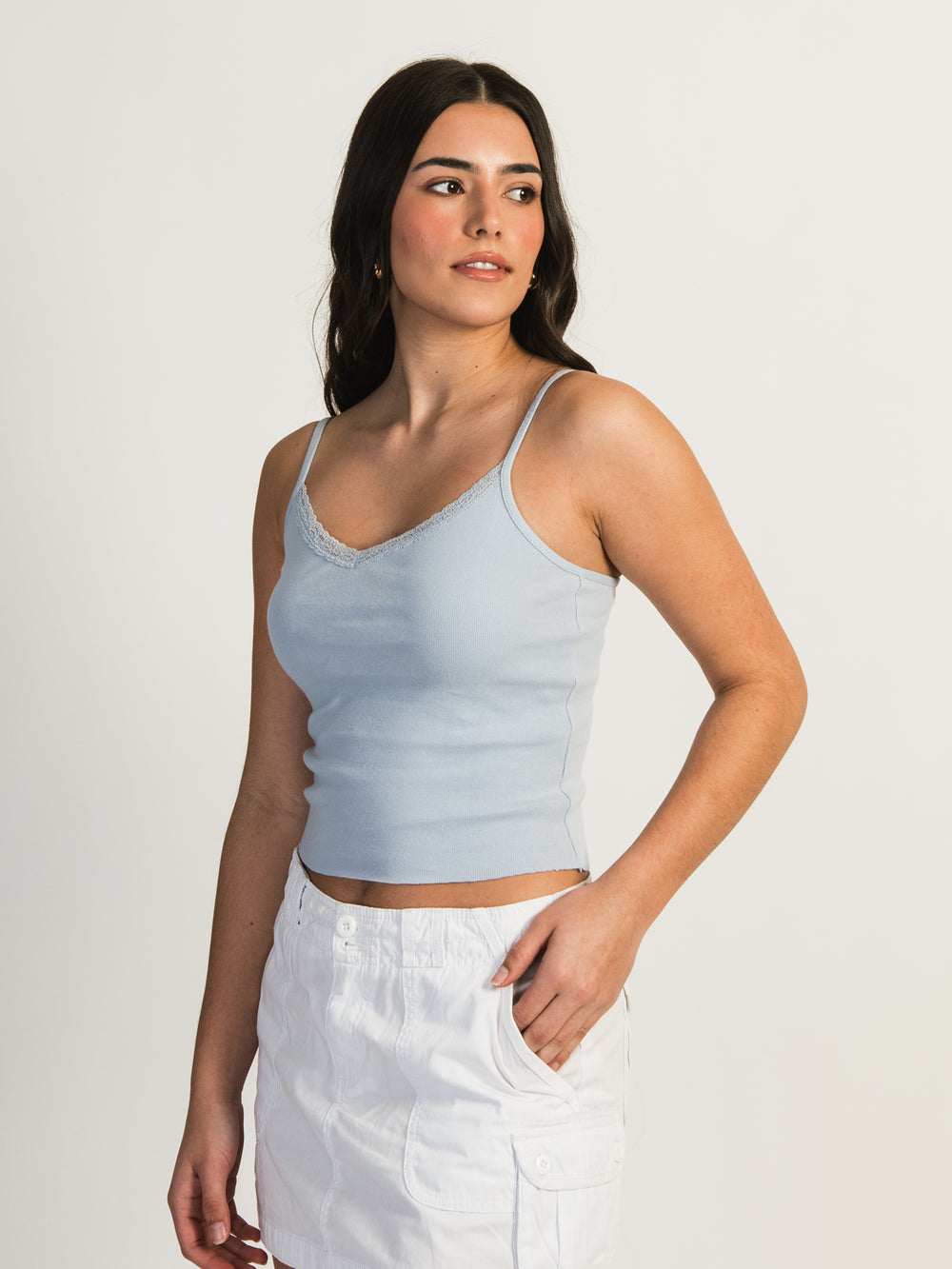 HARLOW ISLA TANK TOP - BABY BLUE