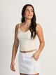 HARLOW ISLA TANK TOP - CREAM HARLOW - Boathouse USA