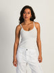 HARLOW ABBY MELANGE TANK - HEATHER CLOUD WHITE HARLOW - Boathouse USA