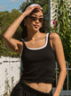 HARLOW SARAH TANK - BLACK HARLOW - Boathouse USA