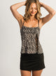 HARLOW KESTRA TANK TOP - ZEBRA