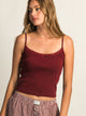 HARLOW MALLORY TANK TOP - BURGUNDY HARLOW - Boathouse USA