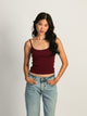 HARLOW MALLORY TANK TOP - BURGUNDY HARLOW - Boathouse USA