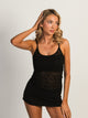 HARLOW LACEY TANK - BLACK HARLOW - Boathouse USA