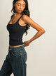 HARLOW ESSENTIAL RIBBED TANK TOP - NAVY HARLOW - Boathouse USA