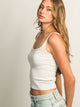 HARLOW ESSENTIAL RIBBED MELANGE TANK HARLOW - Boathouse USA