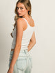 HARLOW ESSENTIAL RIBBED MELANGE TANK HARLOW - Boathouse USA
