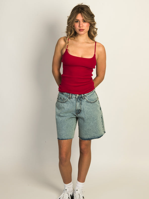HARLOW HARLOW ESSENTIAL DUO TANK TOP - PORT RED
