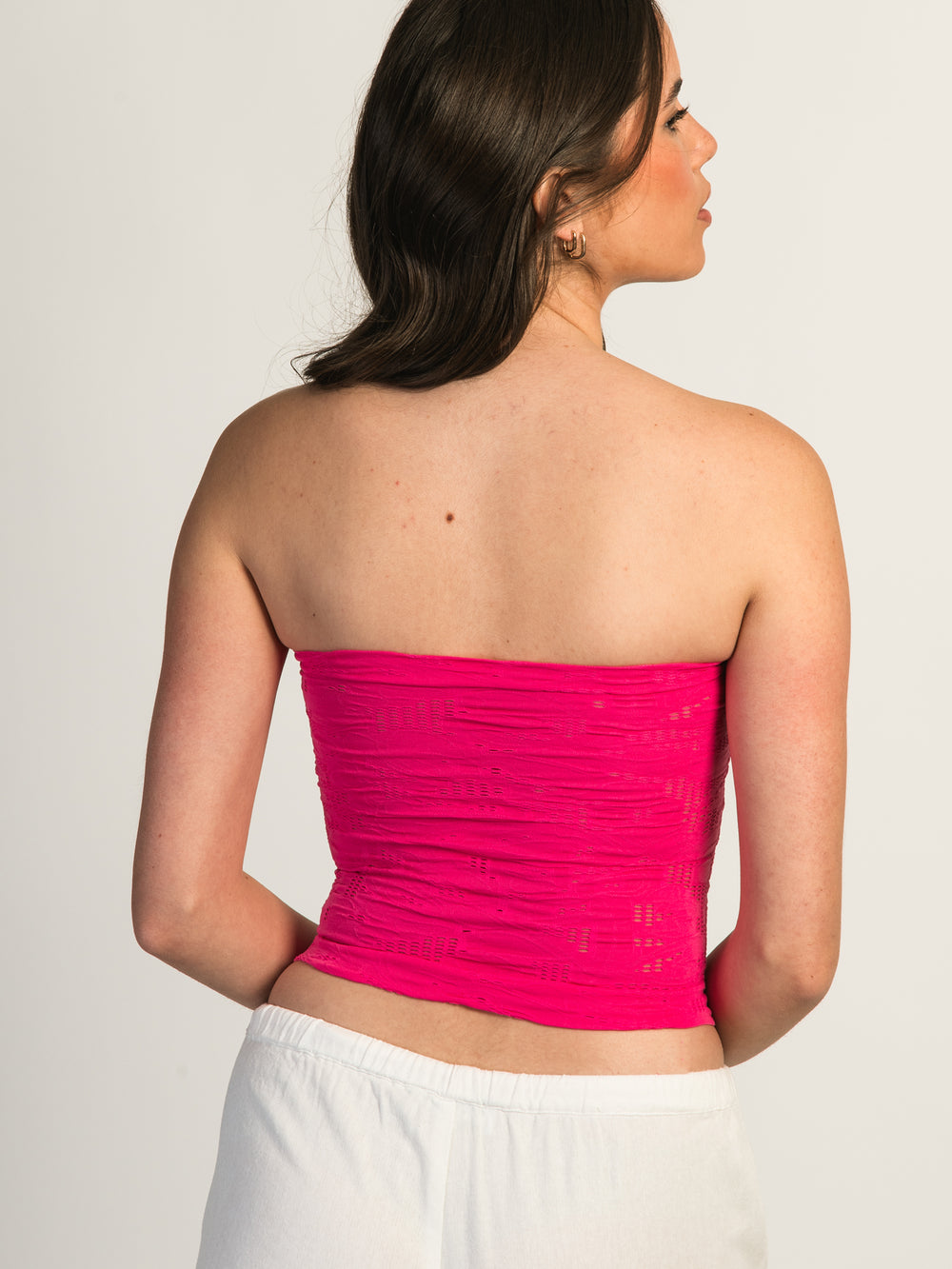 HARLOW SIENNA TUBE TOP - HOT PINK