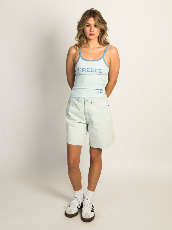 HARLOW LOGAN PRINT TANK - BLUE