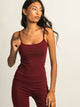HARLOW GIA TANK TOP - BURGUNDY HARLOW - Boathouse USA