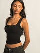 HARLOW ESSENTIAL LUXE TANK TOP - BLACK HARLOW - Boathouse USA