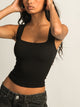 HARLOW ESSENTIAL LUXE TANK TOP - BLACK HARLOW - Boathouse USA