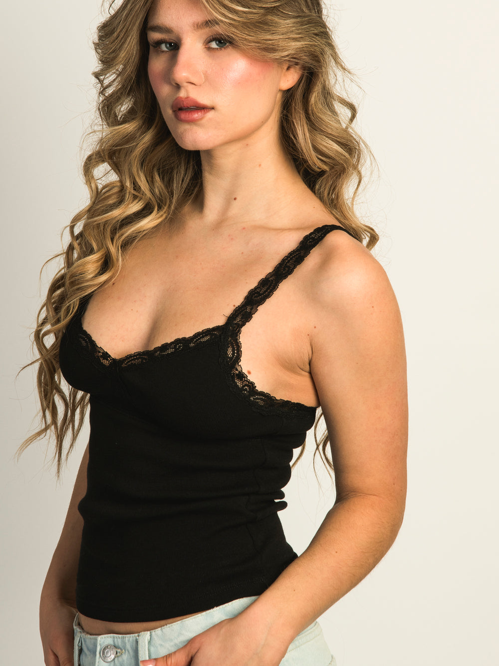HARLOW LENI TANK - BLACK