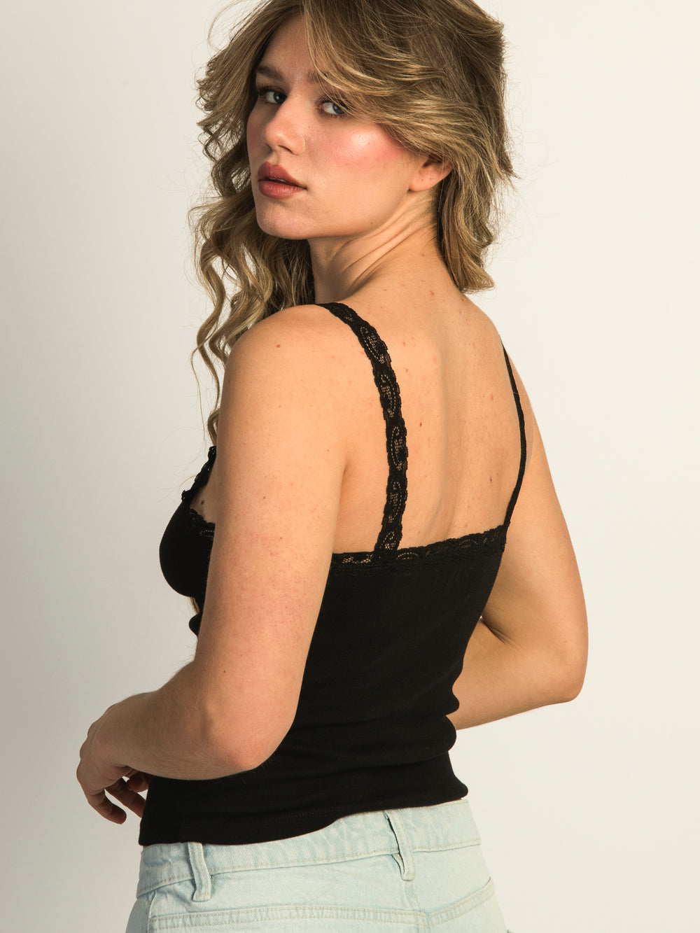 HARLOW LENI TANK - BLACK