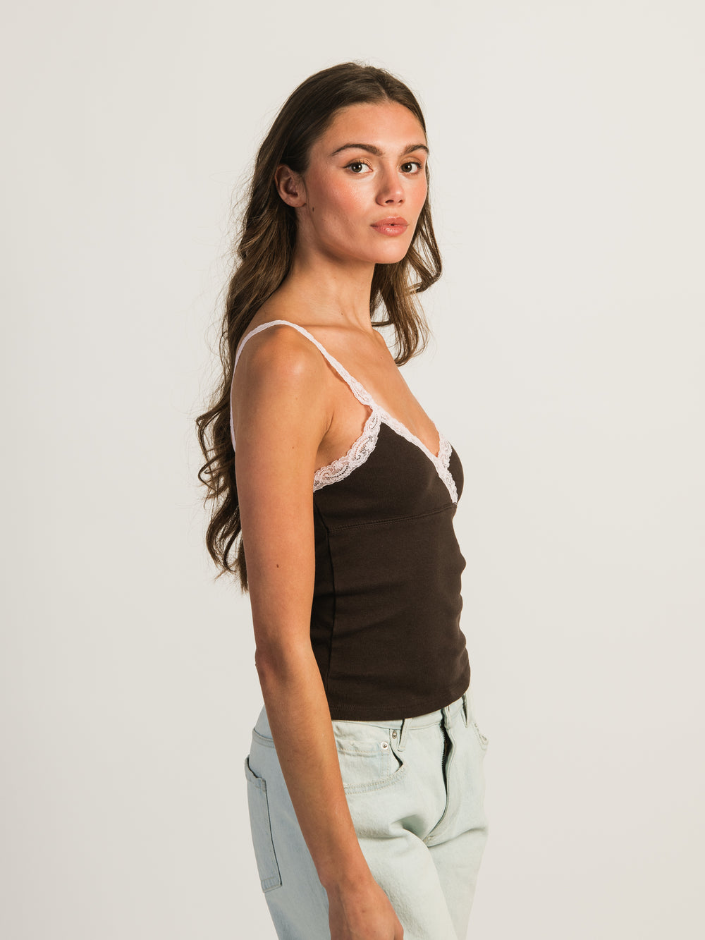 HARLOW LENI TANK - CHOCOLATE