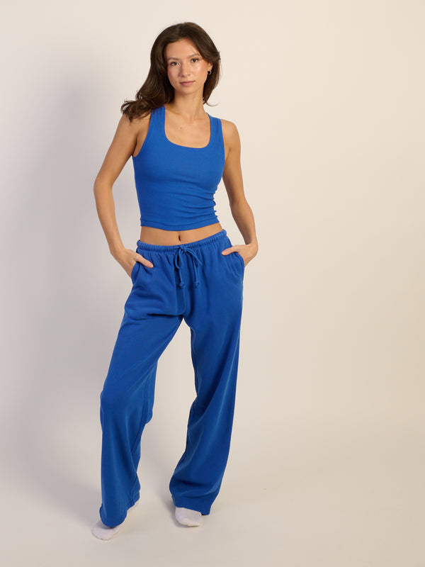 HARLOW ESSENTIAL SQUARENECK TANK - COBALT