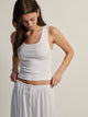 HARLOW ESSENTIAL SQUARENECK TANK - WHITE HARLOW - Boathouse USA