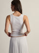 HARLOW ESSENTIAL SQUARENECK TANK - WHITE HARLOW - Boathouse USA