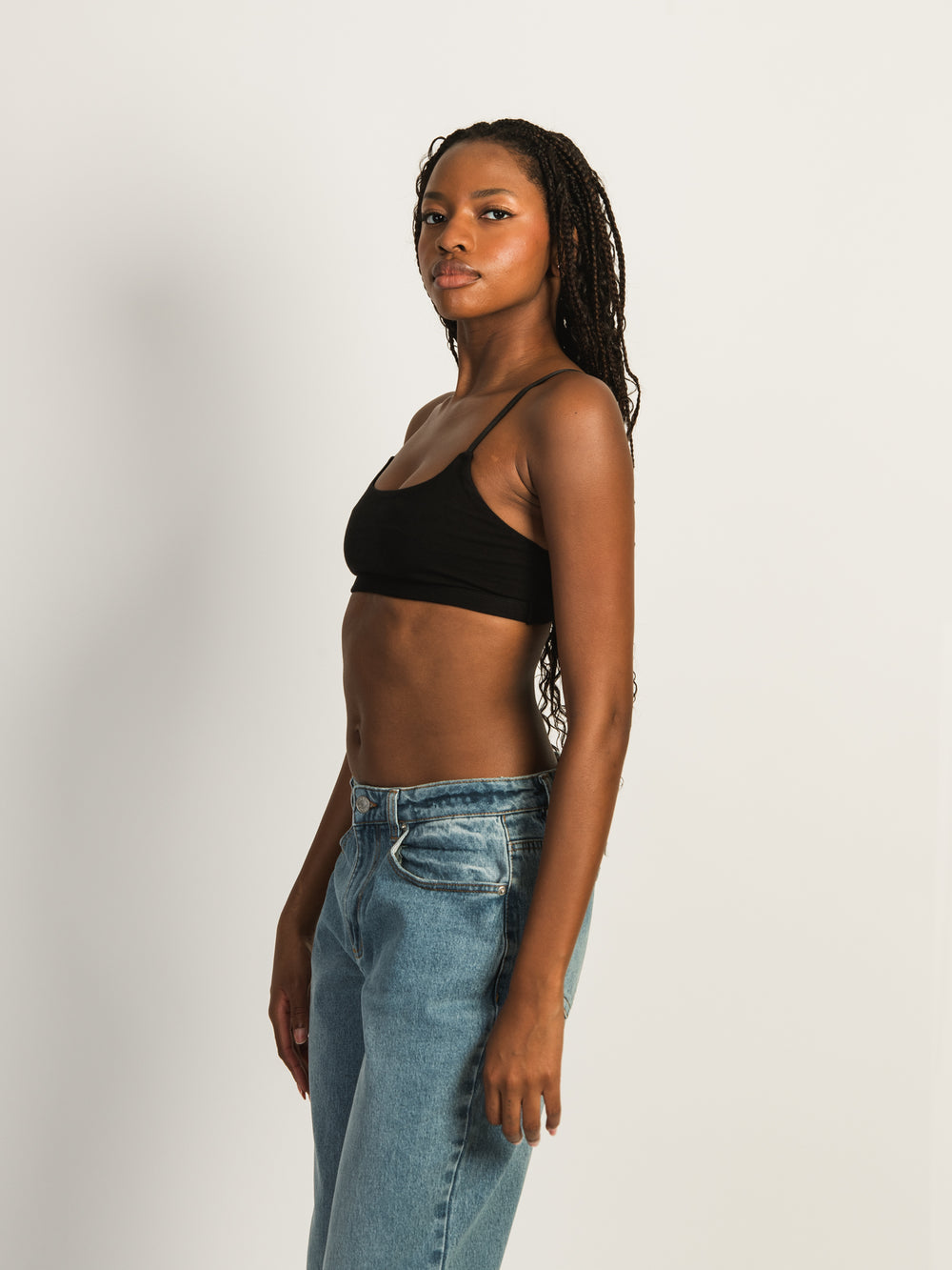 HARLOW CLASSIC SCOOP BRALETTE - BLACK