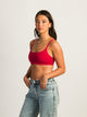 HARLOW CLASSIC SCOOP BRALETTE - RED