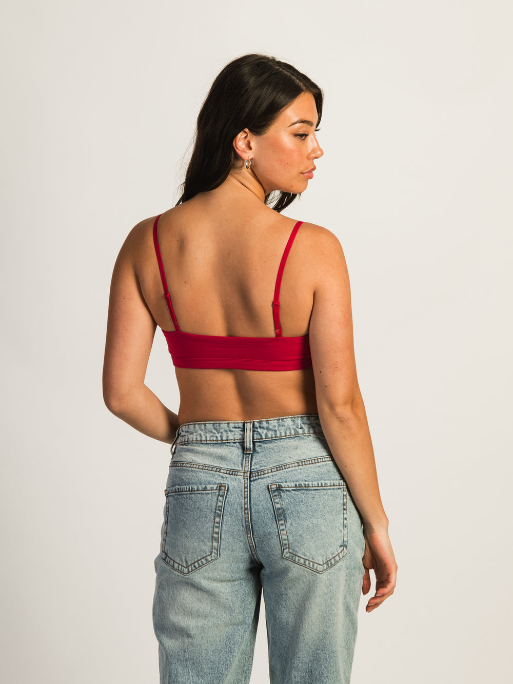 HARLOW CLASSIC SCOOP BRALETTE - RED