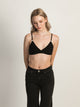 HARLOW CLASSIC TRIANGLE BOW BRALETTE - BLACK