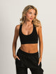 HARLOW RACERBACK BRALETTE - BLACK HARLOW - Boathouse USA