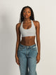 HARLOW RACERBACK MELANGE BRALETTE - HEATHER GREY HARLOW - Boathouse USA