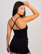 HARLOW SCULPT SWEETHEART TANK TOP - BLACK HARLOW - Boathouse USA