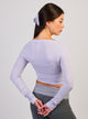 HARLOW SCULPT WRAP TOP - LILAC HARLOW - Boathouse USA