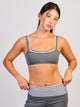 HARLOW SCULPT LAYERED BRA - CHARCOAL HARLOW - Boathouse USA