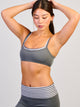 HARLOW SCULPT LAYERED BRA - CHARCOAL HARLOW - Boathouse USA