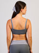HARLOW SCULPT LAYERED BRA - CHARCOAL HARLOW - Boathouse USA