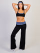 HARLOW SCULPT FOLDOVER PANT - BLACK
