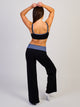 HARLOW SCULPT FOLDOVER PANT - BLACK