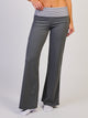 HARLOW SCULPT FOLDOVER PANT - CHARCOAL HARLOW - Boathouse USA