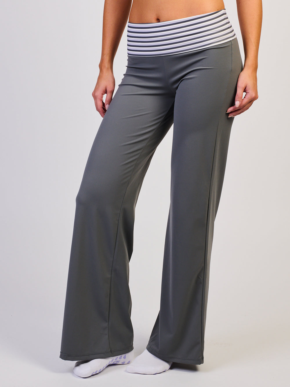 HARLOW SCULPT FOLDOVER PANT - CHARCOAL