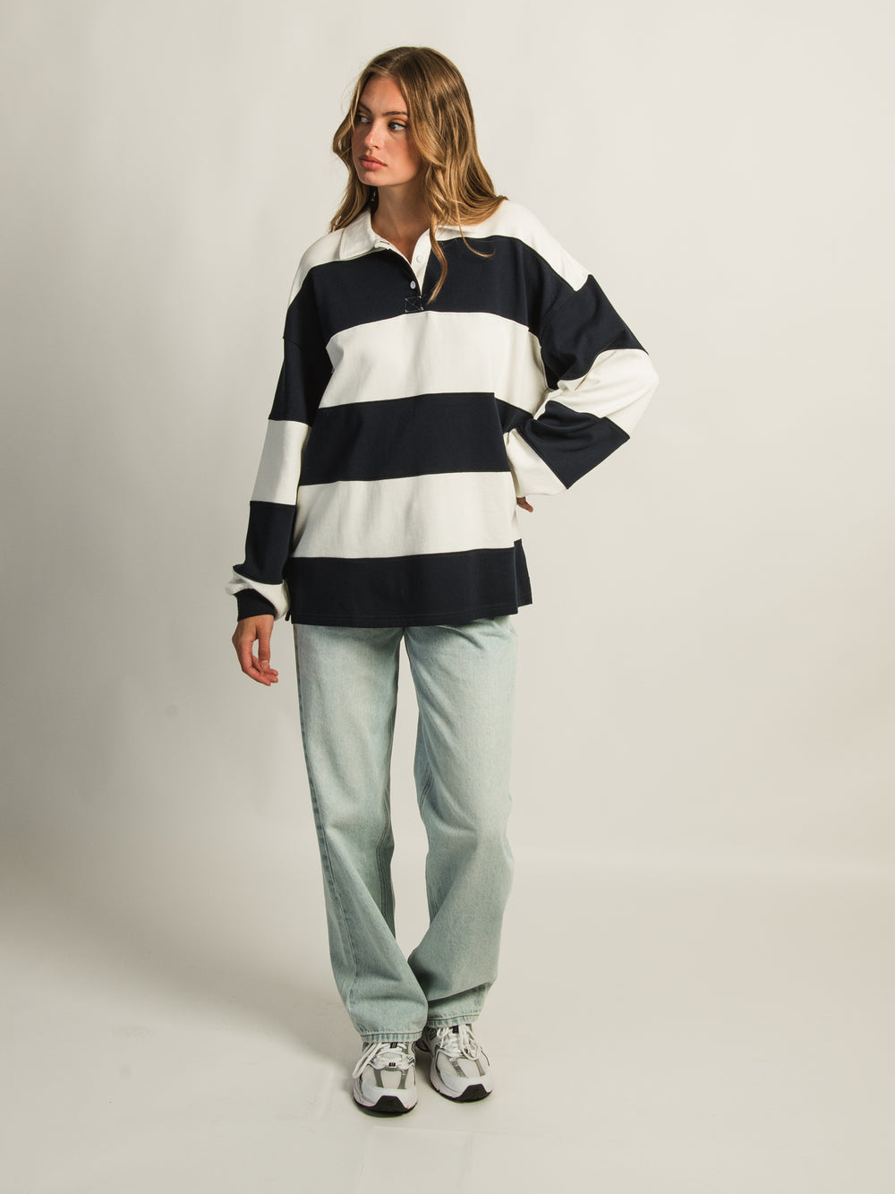 HARLOW RORY RUGBY LONG SLEEVE - NAVY