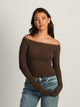 HARLOW SCARLETT LONG SLEEVE - CHOCOLATE HARLOW - Boathouse USA