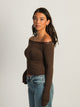 HARLOW SCARLETT LONG SLEEVE - CHOCOLATE HARLOW - Boathouse USA