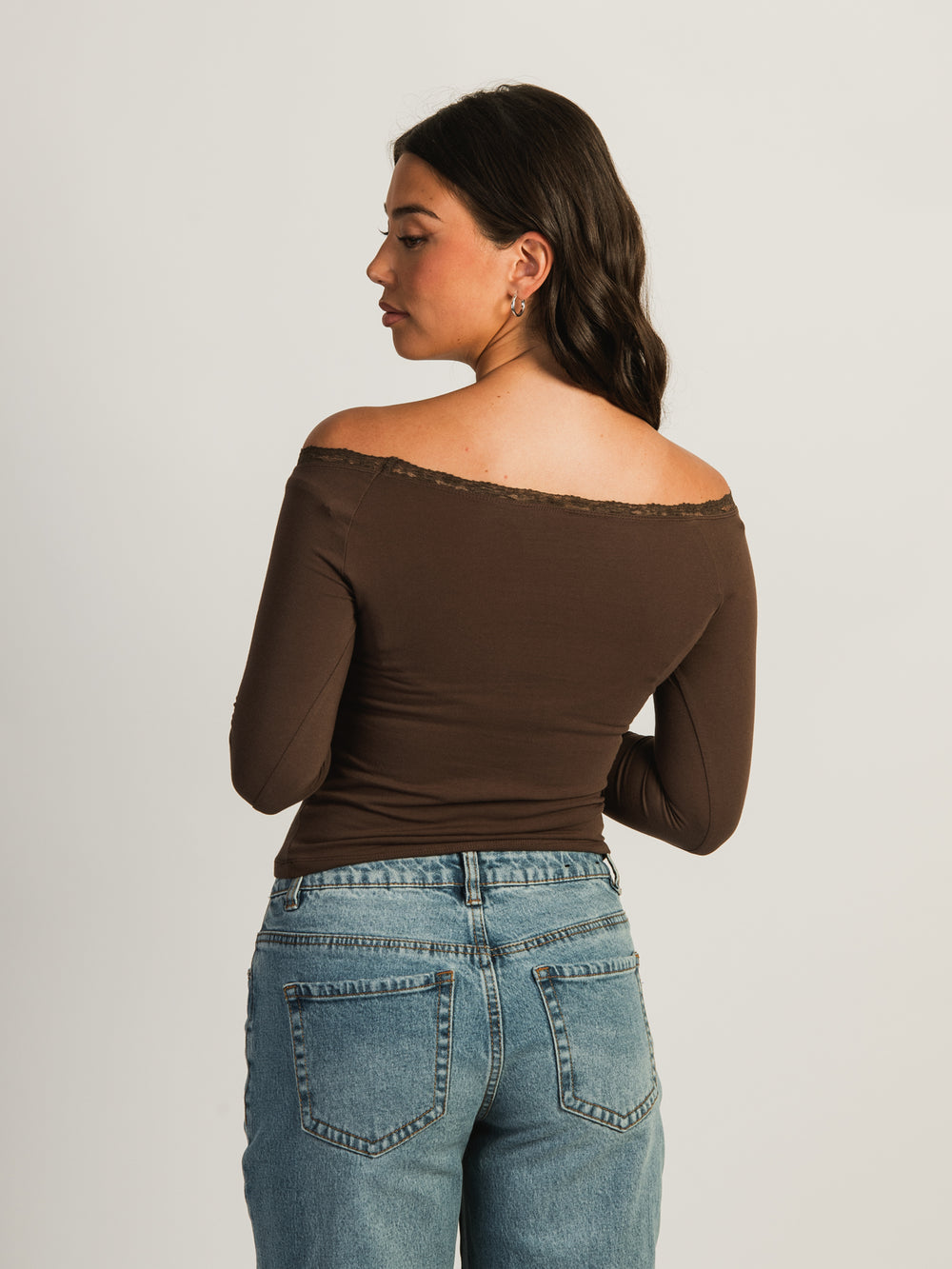 HARLOW SCARLETT LONG SLEEVE - CHOCOLATE