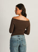 HARLOW SCARLETT LONG SLEEVE - CHOCOLATE HARLOW - Boathouse USA