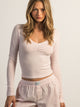 HARLOW LILAH LONGSLEEVE - BABY PINK