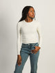 HARLOW ESSENTIAL LONG SLEEVE CREWNECK - OFF WHITE HARLOW - Boathouse USA