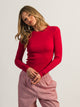 HARLOW ESSENTIAL CREWNECK LONGSLEEVE - PORT